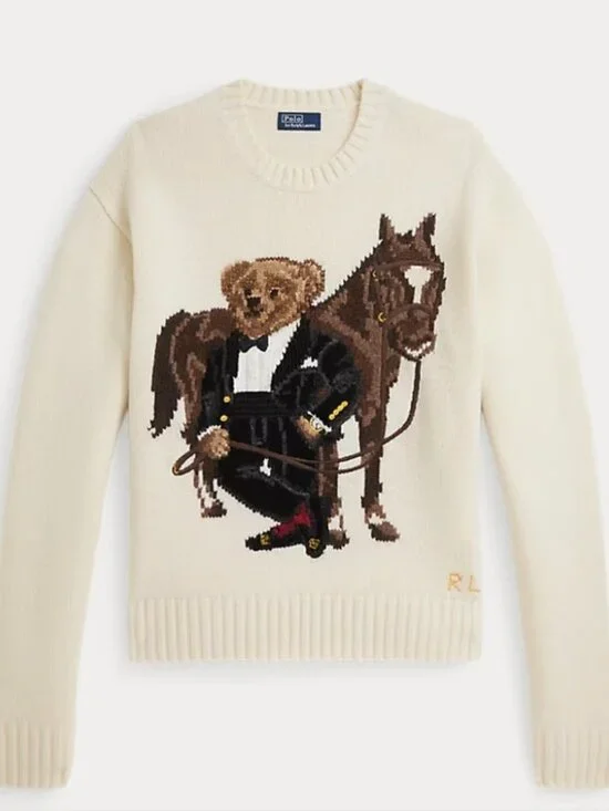 Polo Ralph Lauren Polo Bear Wool Sweater - Picture 1 of 9